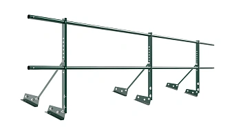 Ограждение кровельное для фальцевой кровли NewLine, H=600 мм, L= 3000 мм RAL 6005