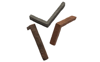 Декоративный кирпич, угловой элемент Mesterra Magnum, 240х157х40 мм под Кирпич, цвет: 019