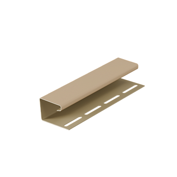 J-профиль пвх, Docke, L=3000 мм серия Premium, цвет: Крем-брюле