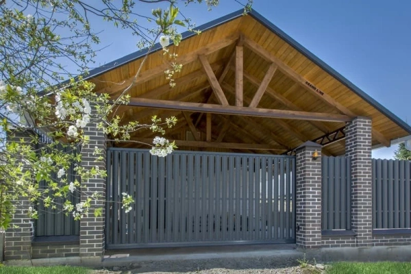 ММТ Штакетник Полукруглый, фигурный, 122 мм 0.5 мм, PE-double Matt, RAL 7024