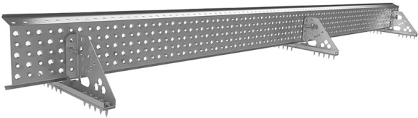 Снегозадержатель решетчатый для профнастила и гибкой черепицы Orima VLE5, L=2460 мм RR 750