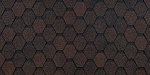 Битумная черепица Docke, Eurasia, Шестигранник цвет: коричневый, 3 м² / уп.