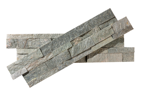 Кварцит, 3D панель из камня, 600х150 мм, Natural Shimla white