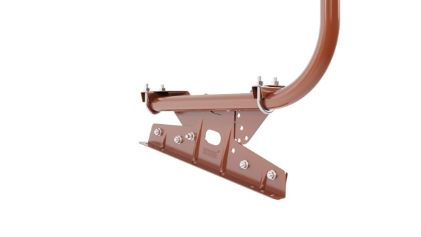 Ограждение кровельное для фальцевой кровли Borge, H=900 мм, L= 3000 мм RAL 8004