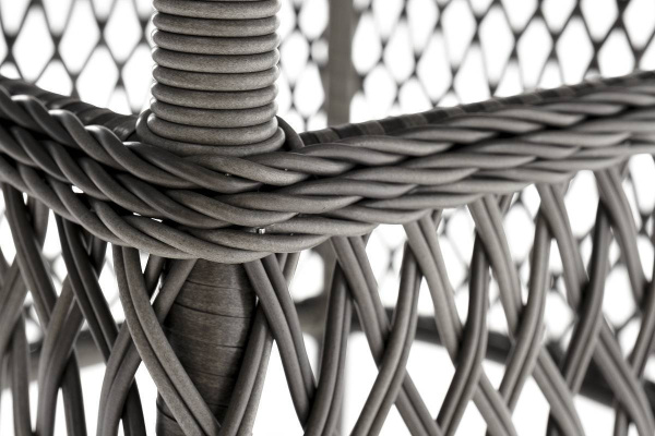 Стол плетеный круглый Эспрессо, Ø 118 см, высота 75 см цвет: графит