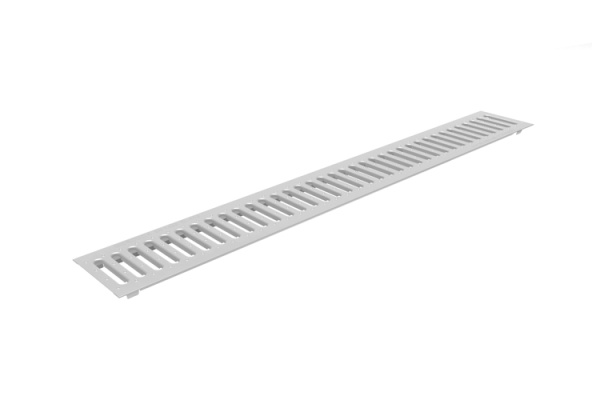 Решетка водоприемная Gidrolica Standart DN100, штампованная, стальная оц, А15, L=1000 мм, 508