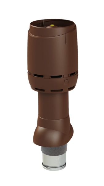 FLOW-вентиляционный выход Vilpe, 125/ ИЗ/ 500 мм шоколадный