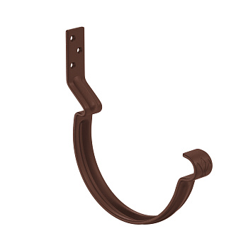 Крюк крепления желоба короткий с комплектом крепления Aquasystem Премиум Ø125 мм, PU Matt, RAL 8017