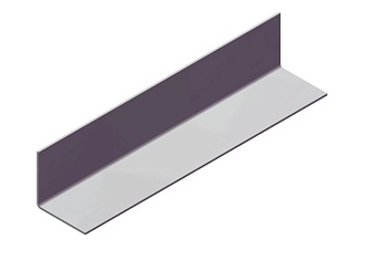 GL Профиль горизонтальный основной, 40х40 мм 0.8 мм, ОЦ, без цвета