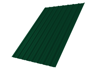 Профилированный лист GL C10 A, 0.45 мм, Drap, RAL 6005 Профилированный лист GL C10 A, 0.45 мм, Drap, RAL 6005