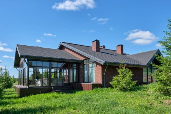 Битумная черепица Shinglas, Оптима цвет: Соната коричневый, 3 м² / уп.