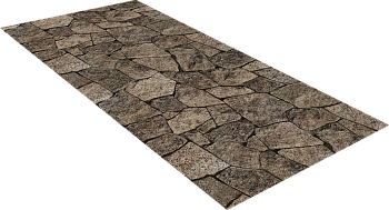 Плоский лист GL, 1250 х 2000 мм, с пленкой 0.45 мм, Print Elite, King Stone TwinColor