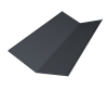 GL Планка ендовы нижней, 300х300 мм 0.5 мм, PE, RAL 7024, L=3000 мм