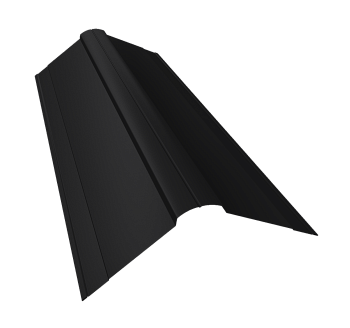 GL Планка конька фигурного, 150х150 мм 0.5 мм, PurPro Matt 275, RAL 9005, L=3000 мм