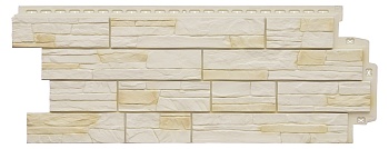 Фасадная панель Grand Line, сланец Design Plus, цвет: пшеница