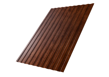 Профилированный лист GL C8 A, 0.45 мм, Print Premium, Cherry Wood Fresh TwinColor