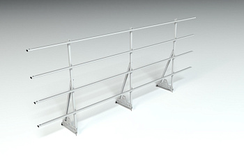 Ограждение кровельное, универсальное Roofsystems Elite Smart, H=1200 мм RAL 7004, L=3000 мм