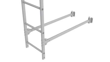 Фасадная лестница Borge, верхняя секция, L=1800 мм RAL 7004