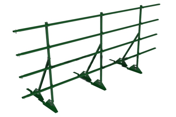 Ограждение кровельное для композитной черепицы Roofsystems Prestige композит, H=1200 мм RAL 6005, L=3000 мм