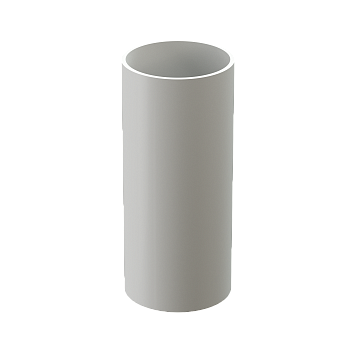 Труба водосточная, Docke Lux, Ø 100 мм, L=1000 мм, цвет: пломбир