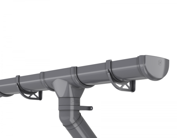 Заглушка желоба, Технониколь оптима Ø 120 мм, цвет: серый