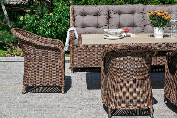 Кресло плетеное из искусственного ротанга, Равенна коричневый