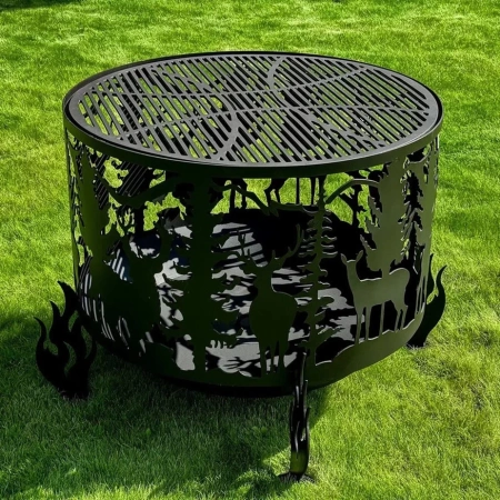 Решетка-гриль для костровой чаши Ø 800, стальная 6 мм