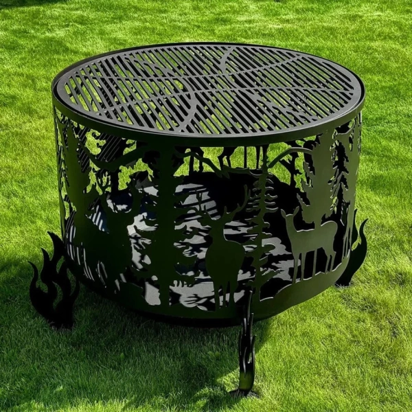 Решетка-гриль для костровой чаши Ø 600, стальная 6 мм