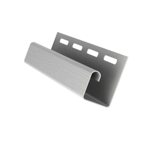 J-профиль пвх, Grand Line, L=3000 мм серия Classic Standart, цвет: белый