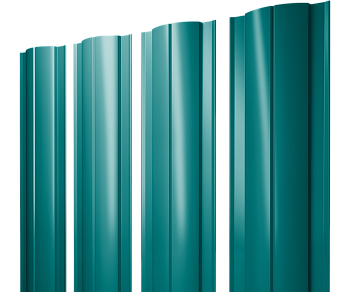 GL Штакетник Круглый с прямым резом 0.45 мм, PE, RAL 5021