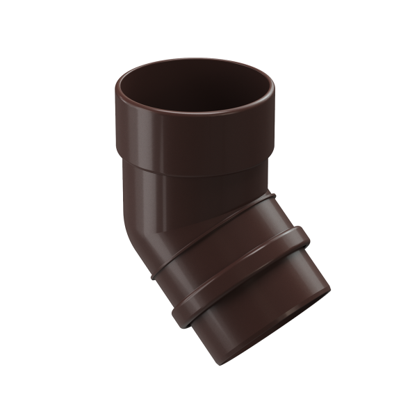 Колено трубы 45°, Docke Lux, Ø100 мм, цвет: шоколад