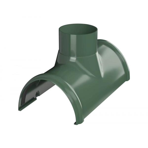 Воронка желоба Технониколь пвх, стандарт Ø 125 мм, цвет: зеленый