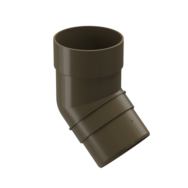 Колено трубы 45°, Docke Premium, Ø85 мм, цвет: каштан