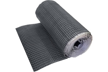 Лента для примыкания гофрированная алюминиевая Optima, 280х5000 мм, цвет: серый