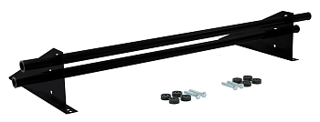 Снегозадержатель трубчатый, универсальный Optima, L=1000 мм, 2 опоры, 2 трубы, круг Ø25 мм RAL 9005