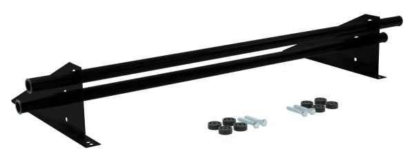 Снегозадержатель трубчатый, универсальный Optima, L=1000 мм, 2 опоры, 2 трубы, круг Ø25 мм RAL 9005