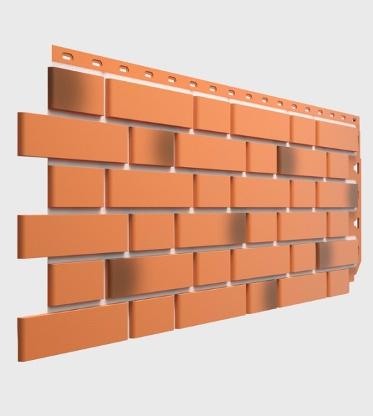Фасадные панели Docke Флемиш, 1183х443 мм Premium, цвет: красный жженый