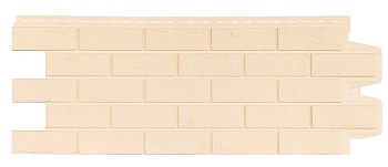 Фасадная панель Grand Line, Состаренный кирпич Classic, цвет: Бежевый