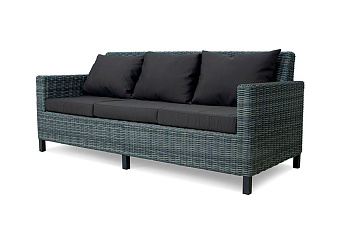 Диван 3х-местная Mokka Bella, из искуственного ротанга, /6 подушек/ цвет: соломенный