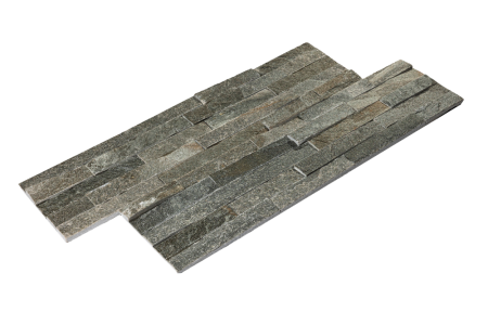 Сланец, 3D панель из камня, 600х150 мм, Classic Grey Slate, 8 шт/уп