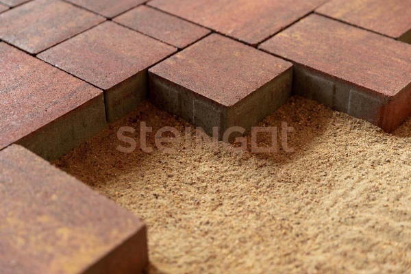 Тротуарная плитка Steingot Бавария 60 мм 140/210/280 х 70/140/210 мм, цвет: терракота