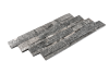 Кварцит, 3D панель из камня, 600х150 мм, Natural Silver Shine
