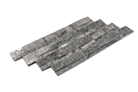 Кварцит, 3D панель из камня, 600х150 мм, Natural Silver Shine