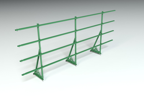 Ограждение кровельное, универсальное Roofsystems Prestige Next, H=1200 мм RAL 6002, L=3000 мм