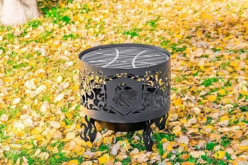 Костровая чаша с коническим дном, Ø600, Н=570 мм, "Лев"