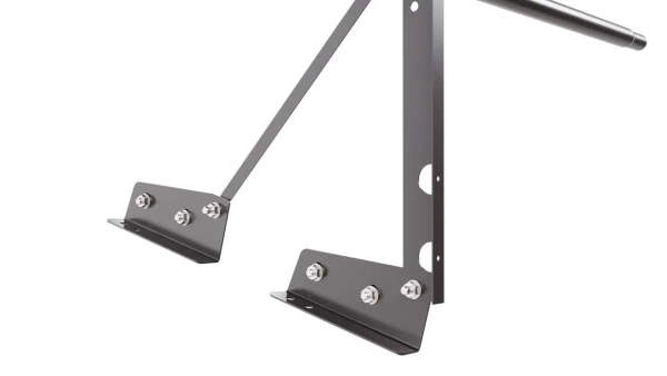 Ограждение кровельное для фальцевой кровли NewLine, H=600 мм, L= 3000 мм RAL 8019