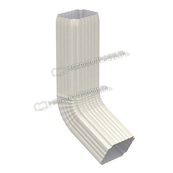 Колено трубы 60°, Металл Профиль Бюджет, Ø76х102 мм, RAL 9003