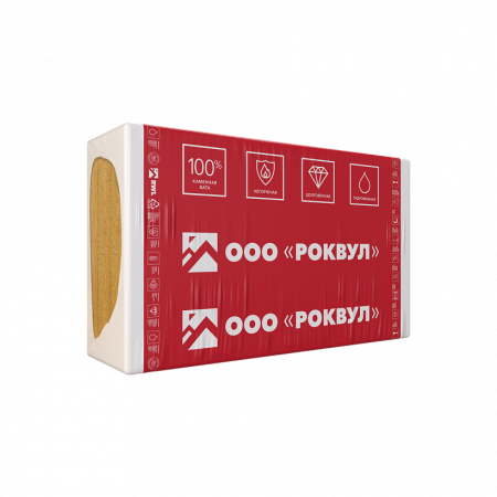 Rockwool Фасад Баттс Оптима, 50х600х1200 мм, 3.6 м², 0.18 м³ уп