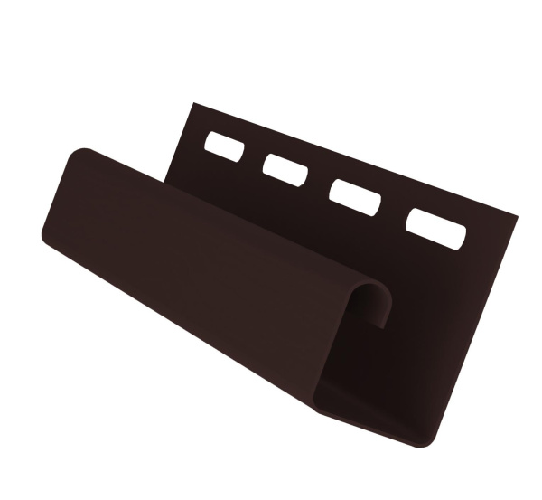 J-профиль пвх, Grand Line, L=3000 мм серия Premium Acryl, цвет: темный дуб