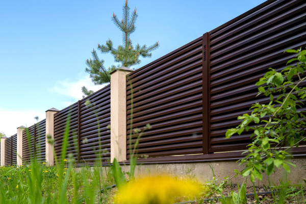 Ламель для забора жалюзи, Tokyo new, с пленкой 0.5 мм, Velur X, RAL 8017